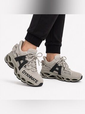 Light Gray DYKHMATE Knit Athletic Sneakers